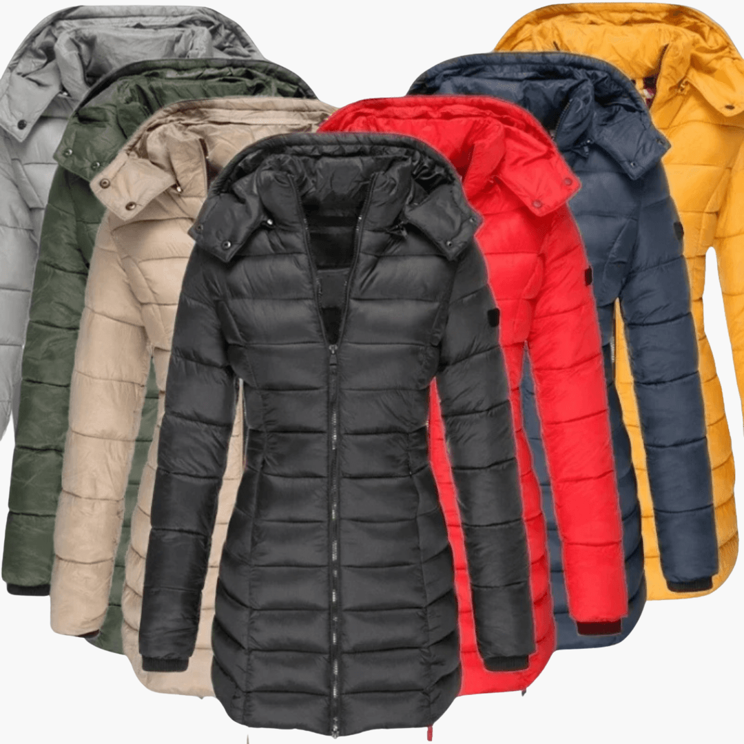 Marlowe | Women's Hooded Quilted Tailored Puffer Coat