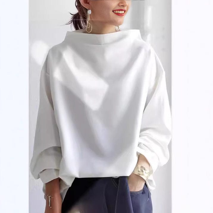 Wexley | Women's High-Neck Soft Knit Long Sleeve Top