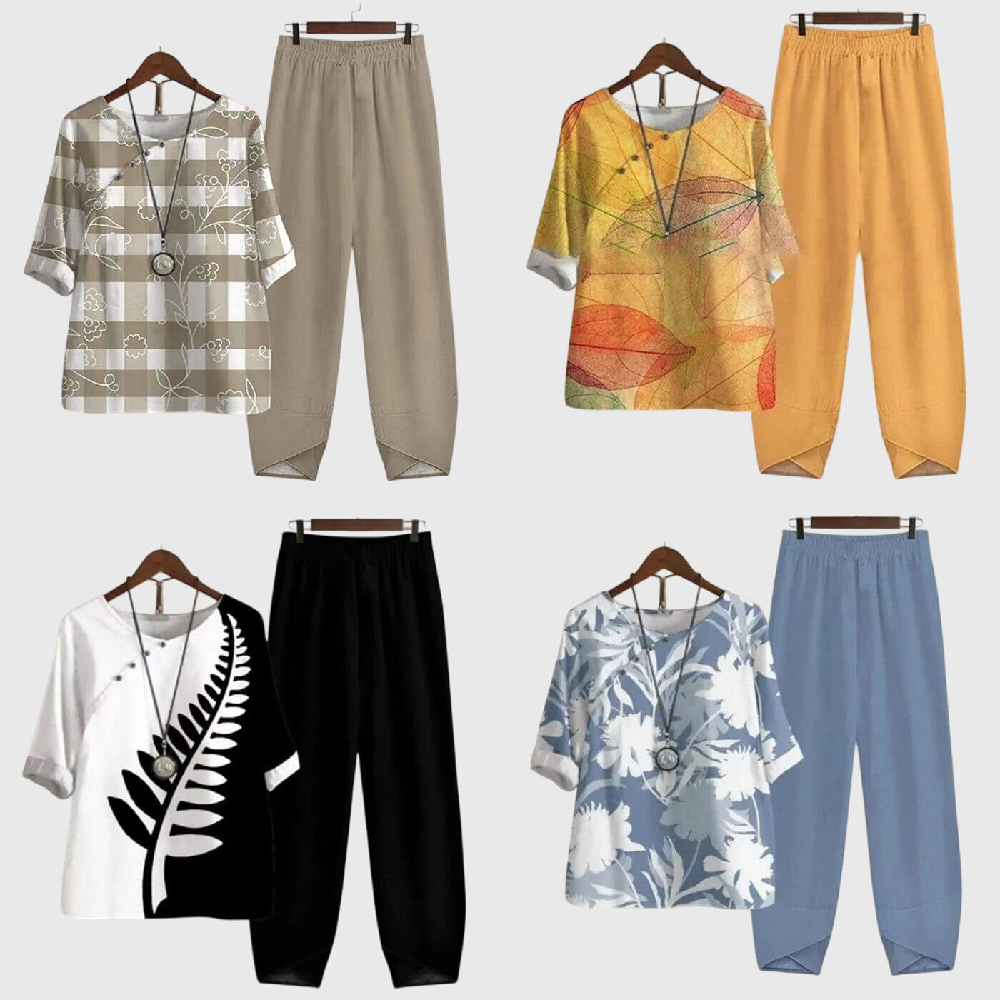 Rosalind | Women's Butterfly Print Loose Fit Two Piece Set