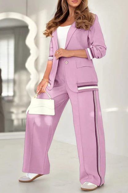 Rosalyn | Women's Tailored Wide-Leg Blazer Trouser Set