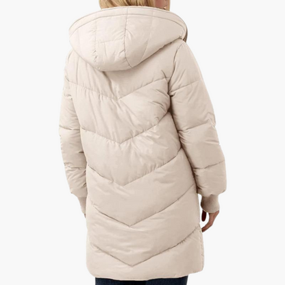 Marlowe | Women's Hooded Sherpa-Lined Longline Puffer Coat