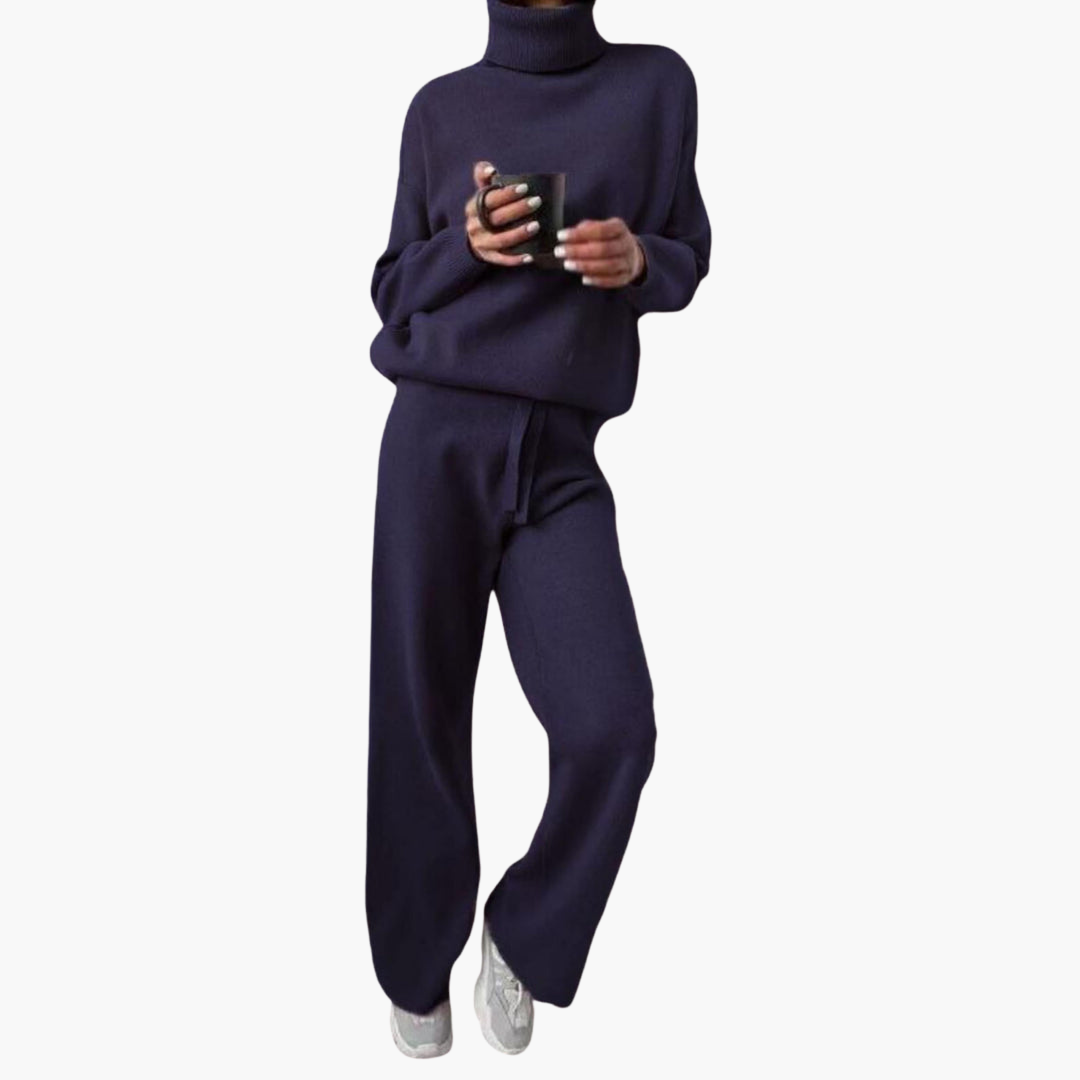 Marlowe | Women's Knitted Turtleneck Lounge Set