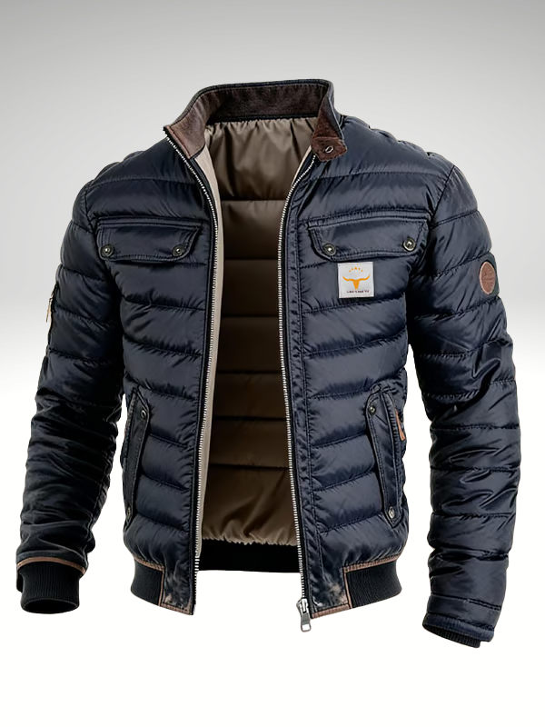 Kingsley | Men's Quilted Insulated Stand Collar Winter Jacket