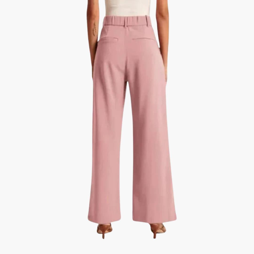 Marlowe | Women's High-Waisted Wide-Leg Pleated Trouser