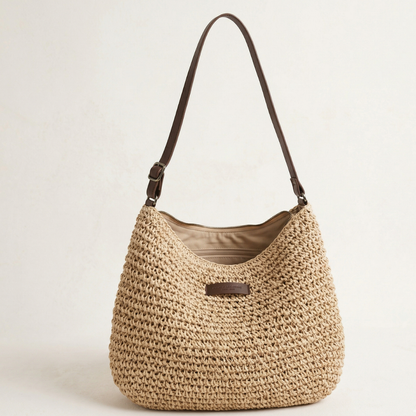 Kathy | Women's Woven Straw Summer Shoulder Bag