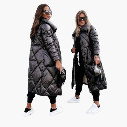 Aria | Women's Long Quilted Padded Puffer Coat