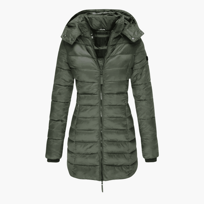 Marlowe | Women's Hooded Quilted Tailored Puffer Coat