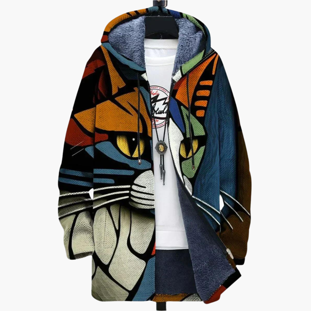 Marlowe | Women's Hooded Fleece-Lined Zip-Up Graphic Hoodie
