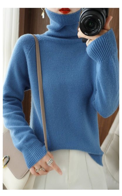 Elowen | Women's Cozy Relaxed Fit Turtleneck Sweater