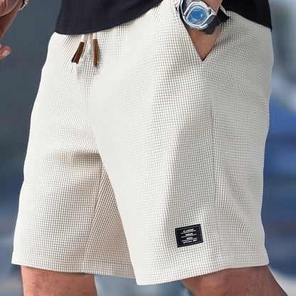 Mason | Men's Relaxed Fit Shorts Waffle Texture Drawstring
