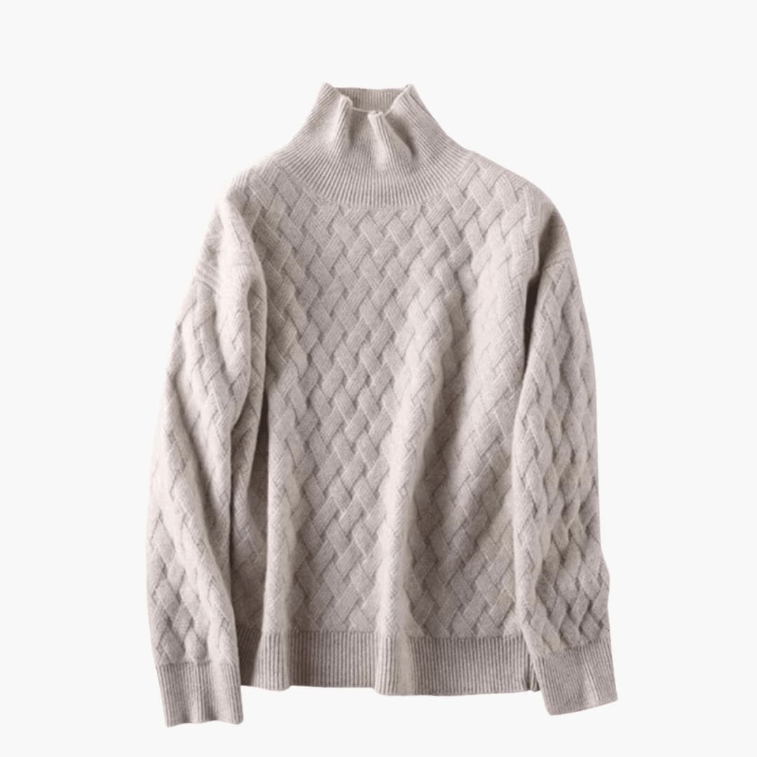 Marlowe | Women's Cozy Turtleneck Cable Knit Oversized Sweater
