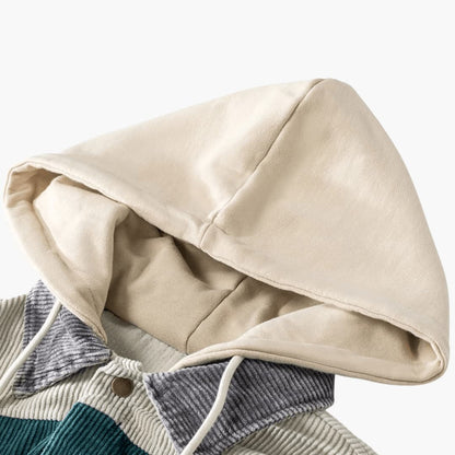 Marlowe | Women's Colorblock Corduroy Button-Up Shacket