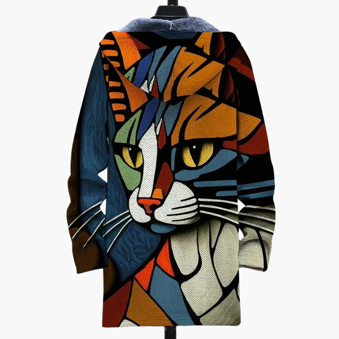 Marlowe | Women's Hooded Fleece-Lined Zip-Up Graphic Hoodie