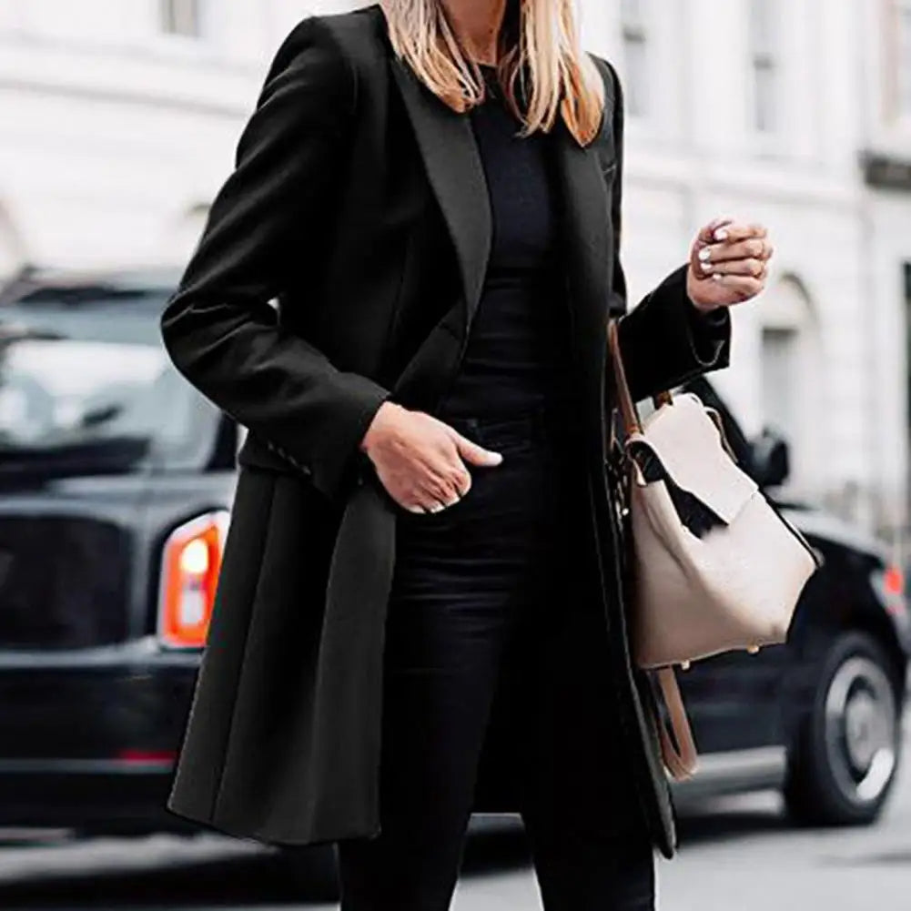 Beatrix | Women's Longline Tailored Wool-Blend Coat