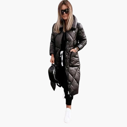 Aria | Women's Long Quilted Padded Puffer Coat