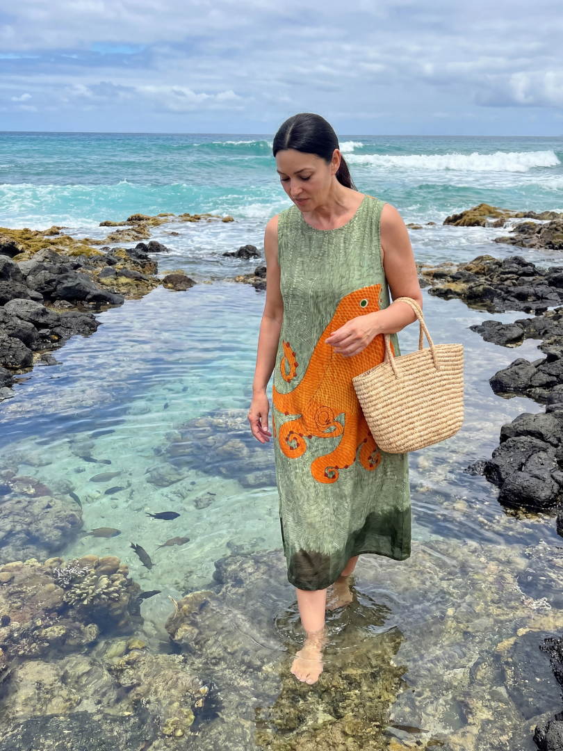 Ronan | Women's Sleeveless Summer Beach Midi Dress