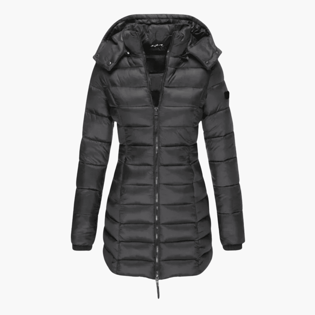 Marlowe | Women's Hooded Quilted Tailored Puffer Coat