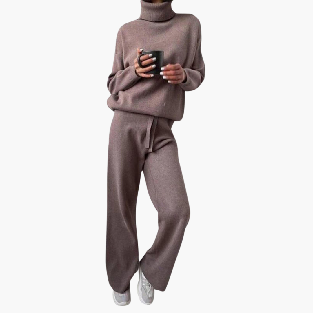 Marlowe | Women's Knitted Turtleneck Lounge Set