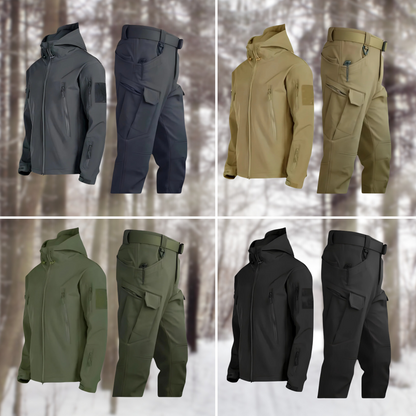 Ridgeline | Men's Tactical Hooded Softshell Outdoor Jacket and Pants Set