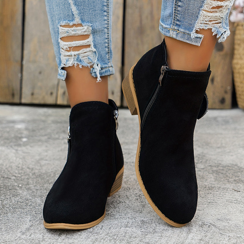 Joanna | Women's Orthopedic Comfortable Block Heel Ankle Boot