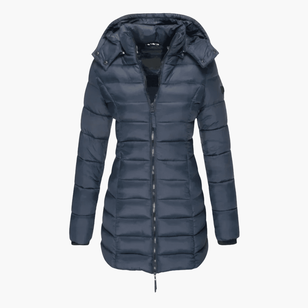 Marlowe | Women's Hooded Quilted Tailored Puffer Coat