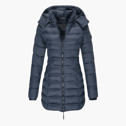Marlowe | Women's Hooded Quilted Tailored Puffer Coat