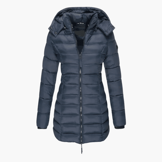 Marlowe | Women's Hooded Quilted Tailored Puffer Coat