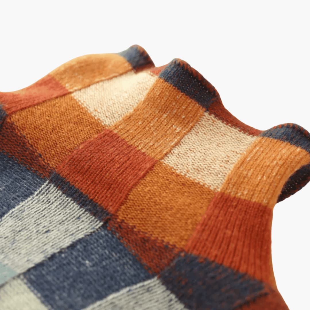 Marisol | Women's Colorblock Turtleneck Relaxed Fit Sweater