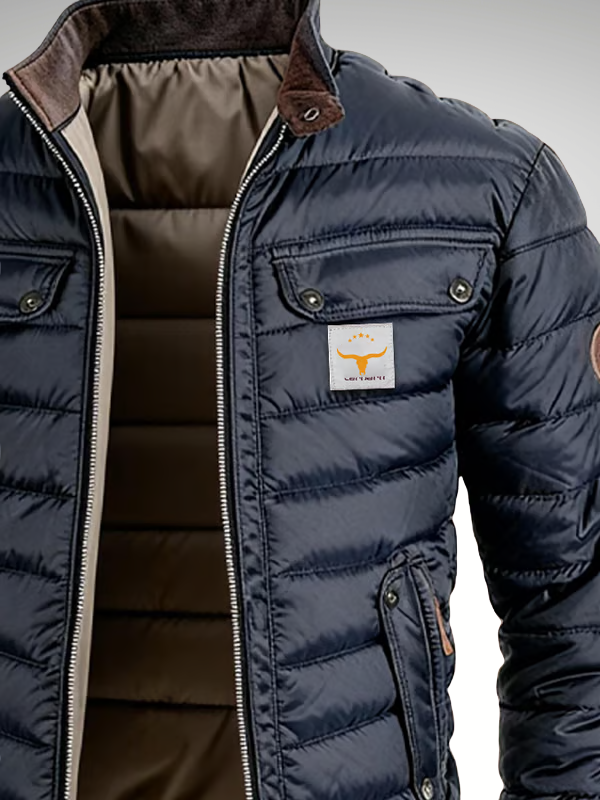 Kingsley | Men's Quilted Insulated Stand Collar Winter Jacket