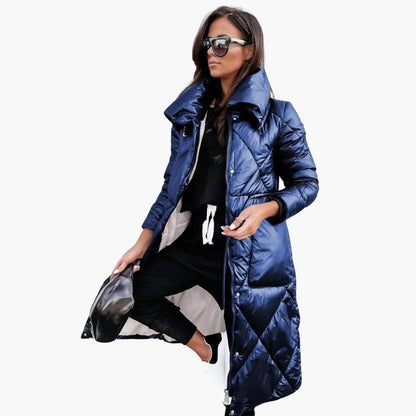 Aria | Women's Long Quilted Padded Puffer Coat