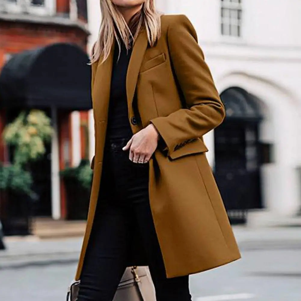 Beatrix | Women's Longline Tailored Wool-Blend Coat