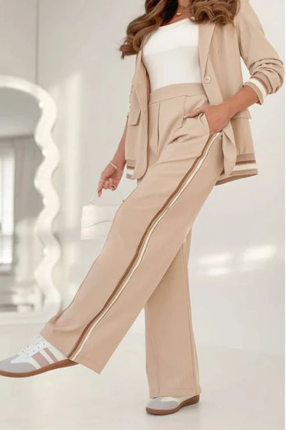 Rosalyn | Women's Tailored Wide-Leg Blazer Trouser Set