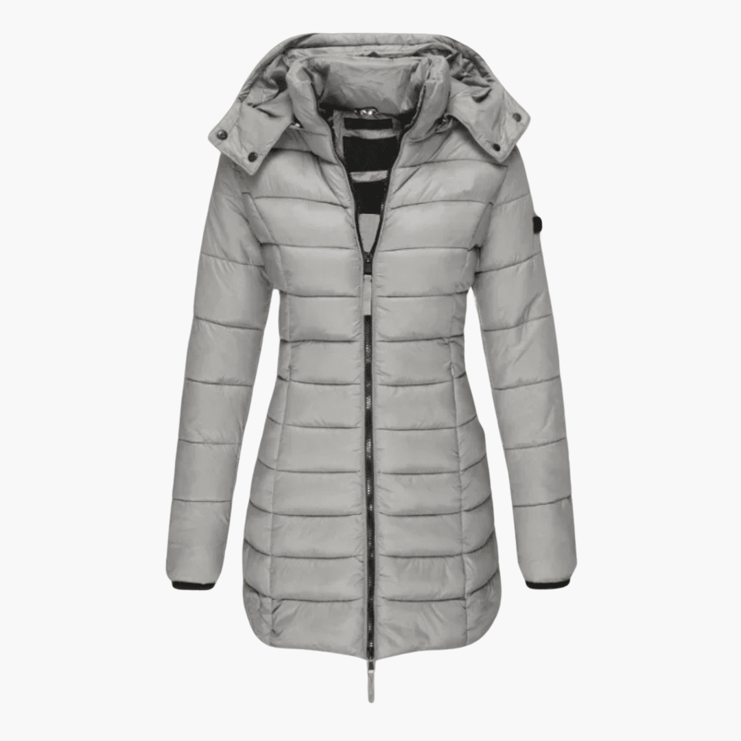 Marlowe | Women's Hooded Quilted Tailored Puffer Coat