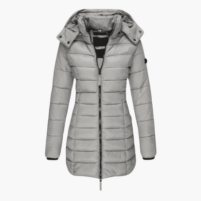 Marlowe | Women's Hooded Quilted Tailored Puffer Coat