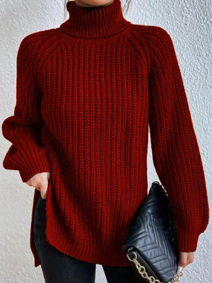 Roslyn | Women's Chunky Knit Turtleneck Sweater