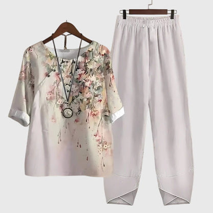 Rosalind | Women's Butterfly Print Loose Fit Two Piece Set