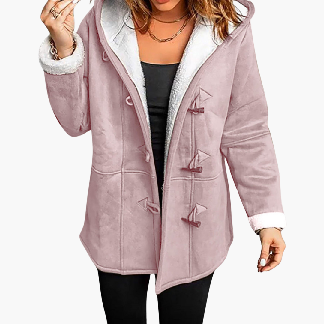 Aveline | Women's Hooded Toggle Fleece-Lined Winter Coat