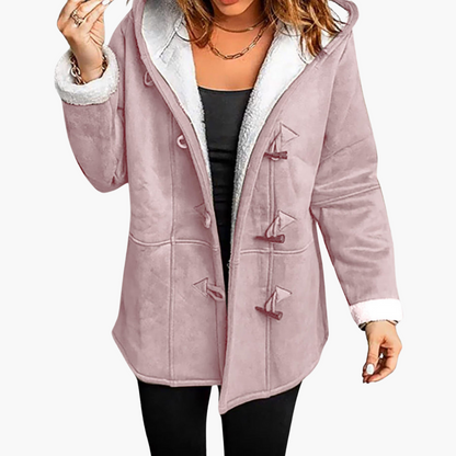 Aveline | Women's Hooded Toggle Fleece-Lined Winter Coat