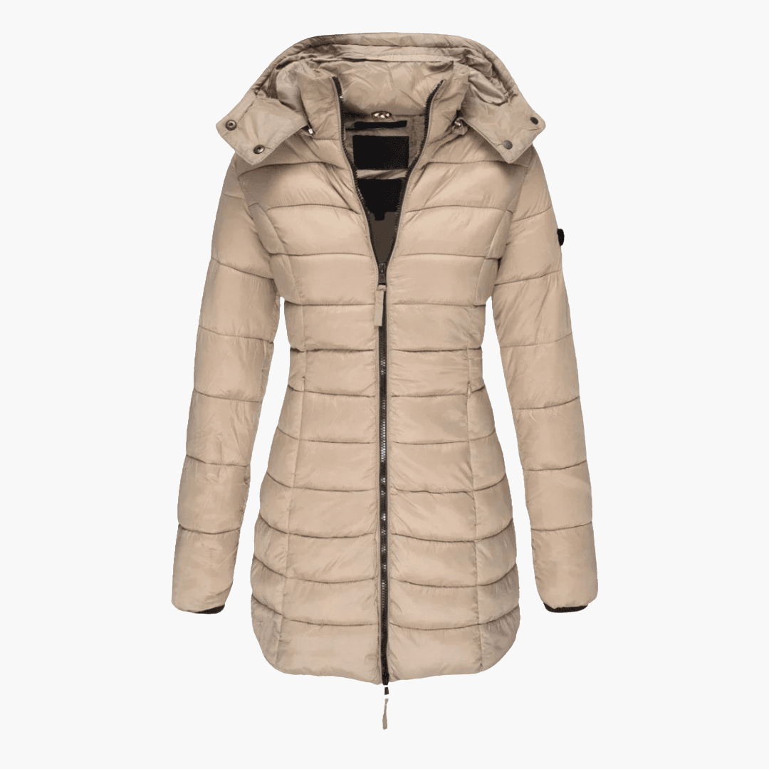 Marlowe | Women's Hooded Quilted Tailored Puffer Coat