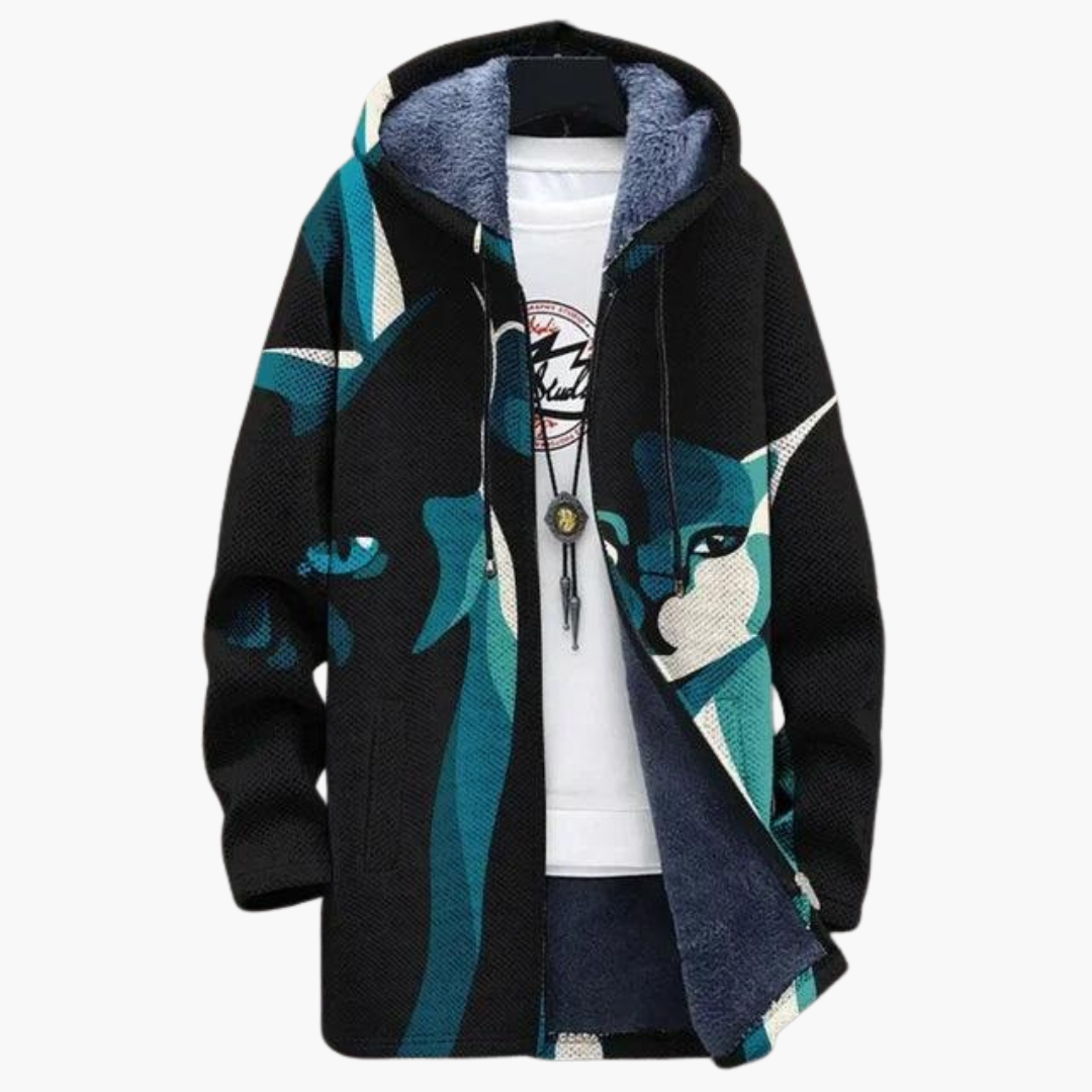 Marlowe | Women's Hooded Fleece-Lined Zip-Up Graphic Hoodie