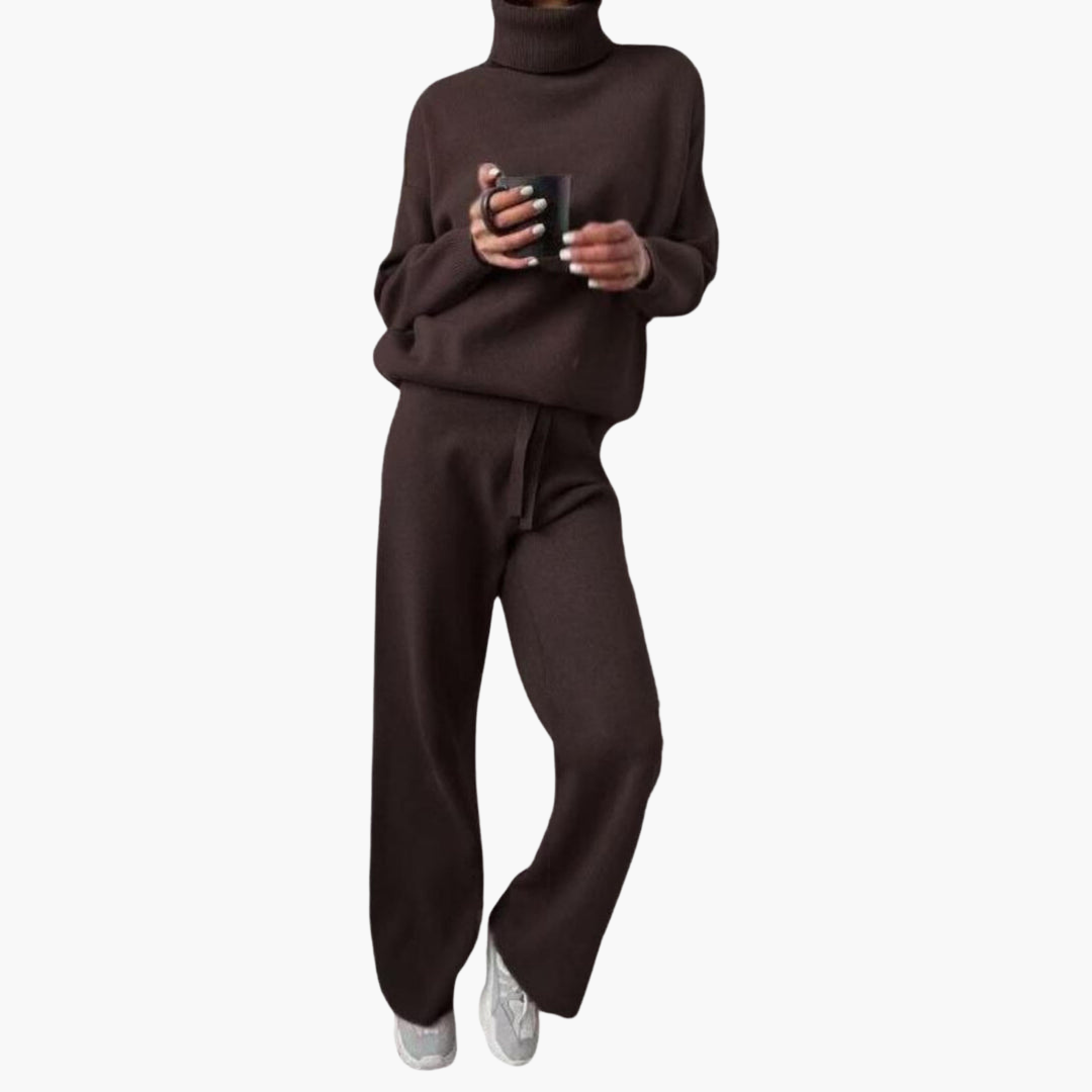 Marlowe | Women's Knitted Turtleneck Lounge Set