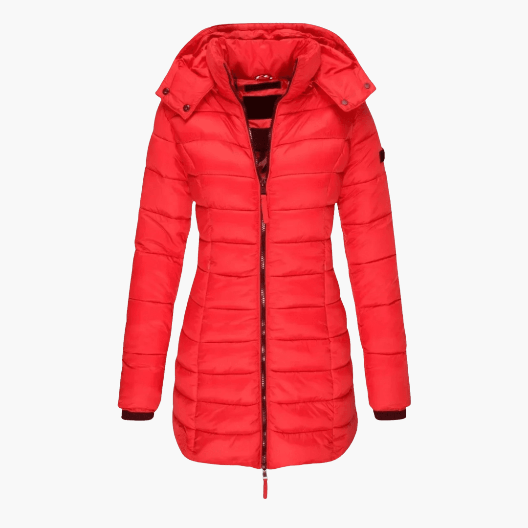Marlowe | Women's Hooded Quilted Tailored Puffer Coat