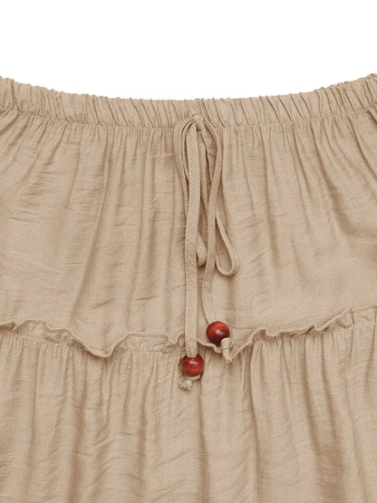 Serena | Women's Boho Tiered Flowy Maxi Skirt