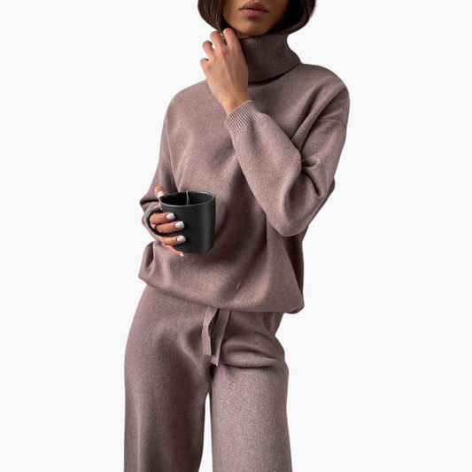 Marlowe | Women's Knitted Turtleneck Lounge Set