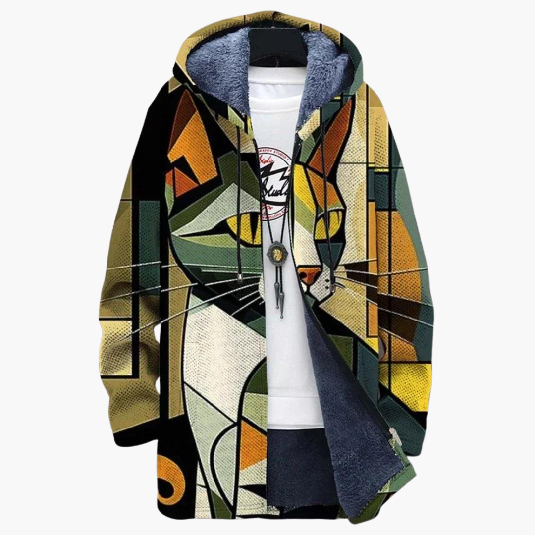 Marlowe | Women's Hooded Fleece-Lined Zip-Up Graphic Hoodie