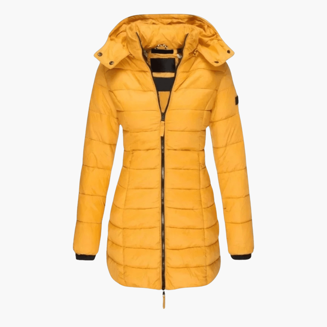 Marlowe | Women's Hooded Quilted Tailored Puffer Coat