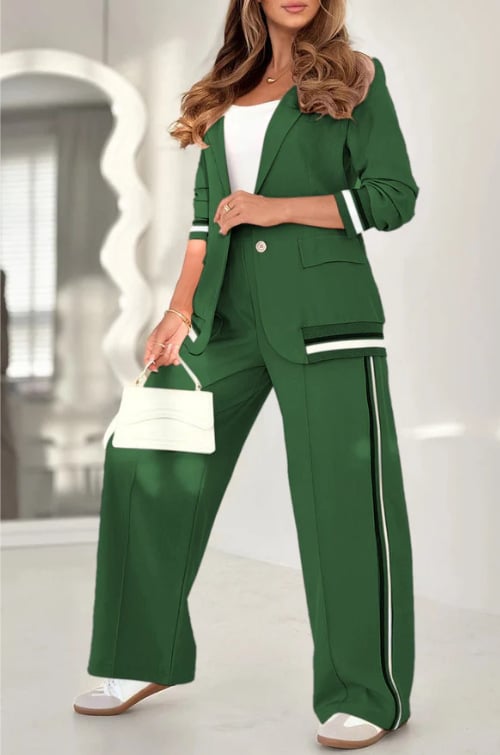 Rosalyn | Women's Tailored Wide-Leg Blazer Trouser Set