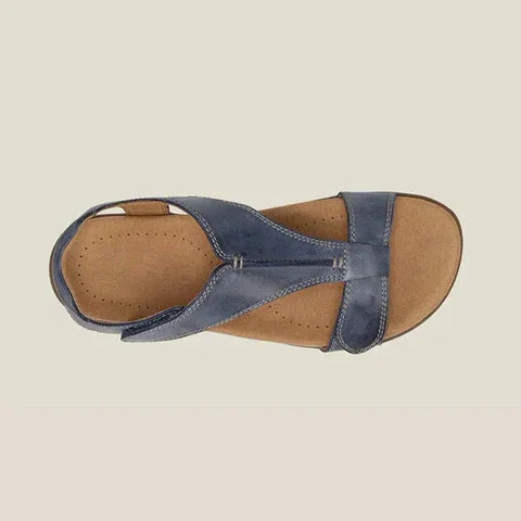 Dove | T-Bar Strappy Open Toe Orthopedic Arch Support Cushioned Sandal