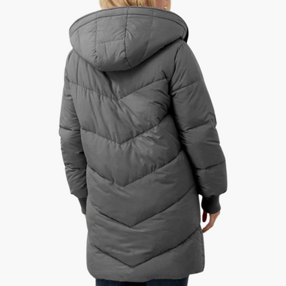 Marlowe | Women's Hooded Sherpa-Lined Longline Puffer Coat