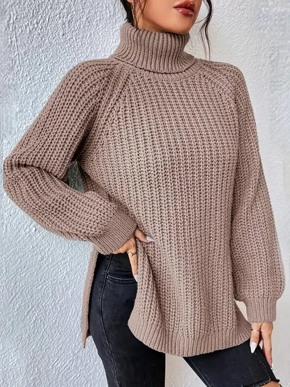 Roslyn | Women's Chunky Knit Turtleneck Sweater